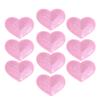 10Pcs Iron On Patches Pink Heart Lightweight Durable Cotton Wide Application Iron Patches for Shirt Jean Jacket