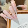 Verlaufende Bernstein-Goldfolie Abnehmbare Nagelsticker - Herbst/Winter-Kollektion