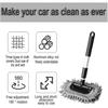 Car Windshield Cleaner Tool, Vehicle Window Cleaner With Extendable Handle & 3 Reusable And Washable Pads, Auto Glass Wash Brush Accessories,