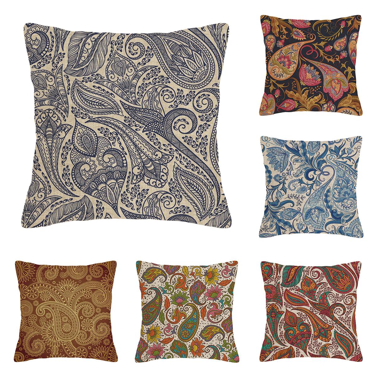 Tonnika Chen Unisex Home Living Room Modern Decoration Cushion Decoration Pillow Cover 45*45 40X40cm 60X60cm 45X45cm Persian Pattern 50X50cm Boho