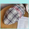 Fashion Plaid Beret Hat For Women Summer Breathable Sun Protection