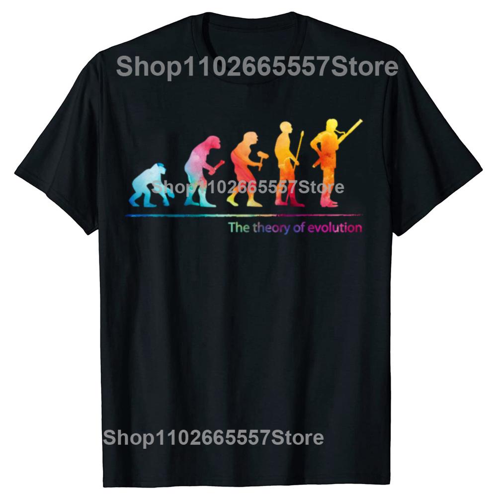 

Funny The Theory of Evolution Bassoon Classic Tshirts Unisex Womens Fashion Casual Tshirt 100 Cotton Loose Oversized T Shirt 4XL