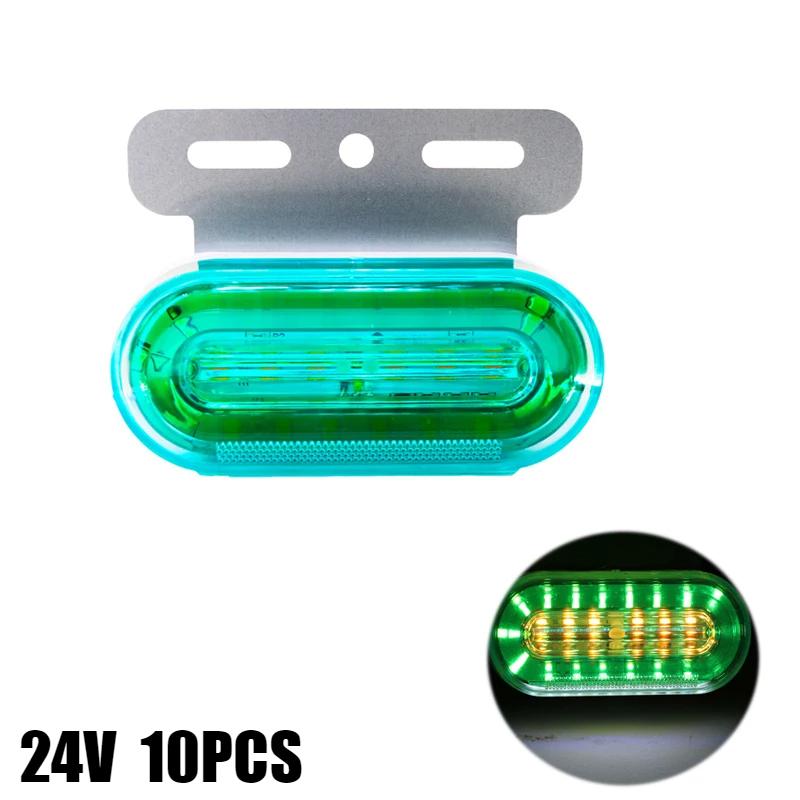 10 stk 12LED-sidemarkeringslys Signalindikatorlamper Advarsel Baklys 3 Modi Tilhenger Lastebil Lastebil Camping Led Car 12V/24V