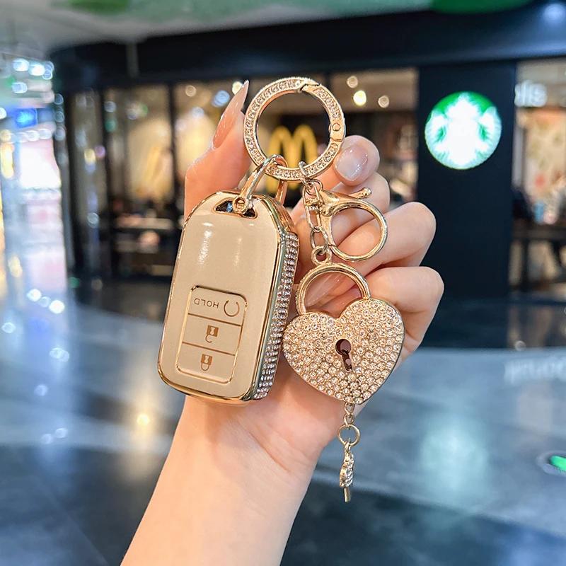 Car Key Case Cover Shell For Honda Crv Civic Accord Xrv Vezel Hiroshi Fit Crider Sensing Urv Crider Bag Tools