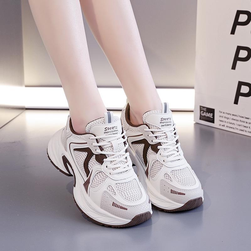 Platform dad shoes women's 2025 new spring and autumn height increase versatile popular casual sports shoes children's tide 2112