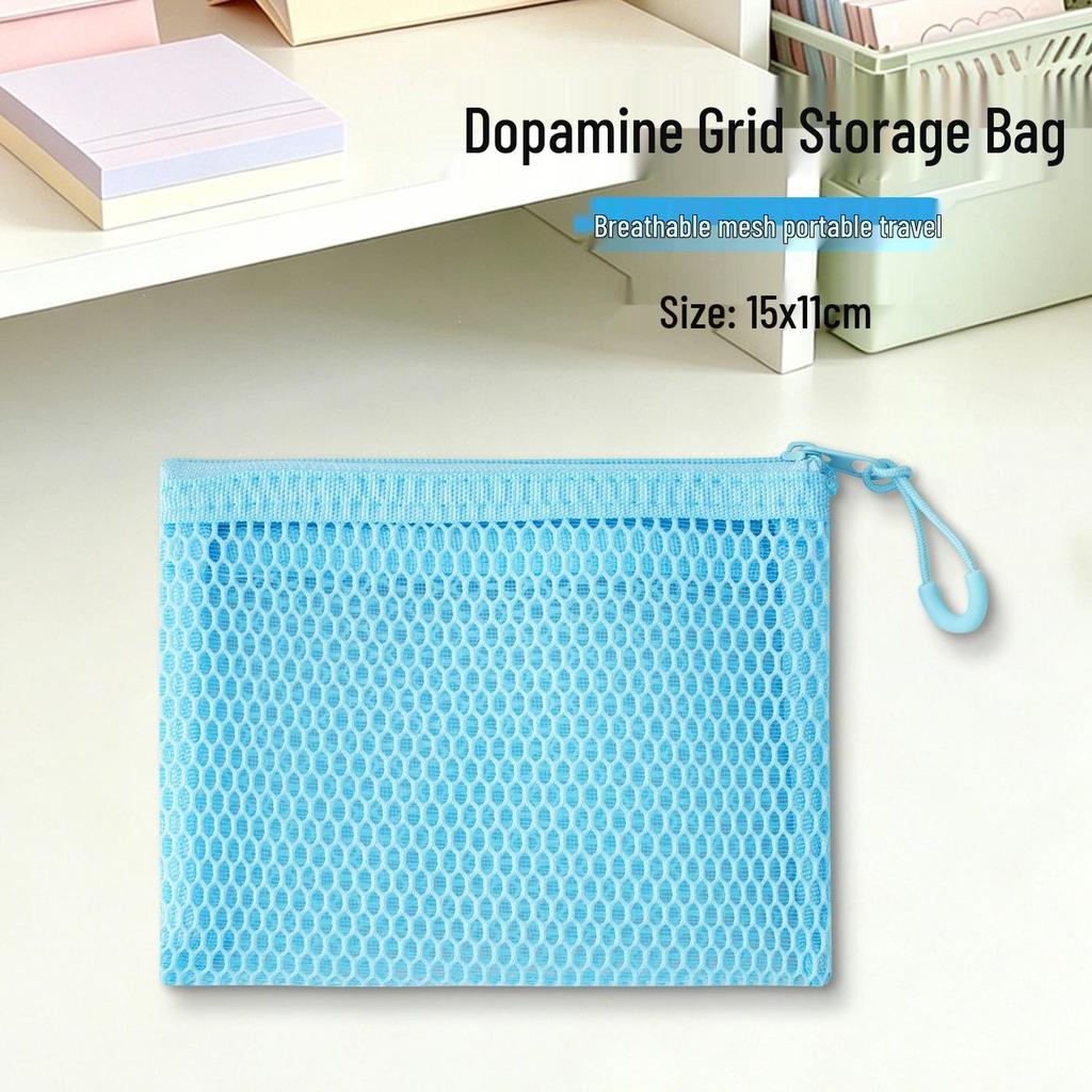 Dopamine Grid Large Capacity Makeup & Toiletry Travel Bag