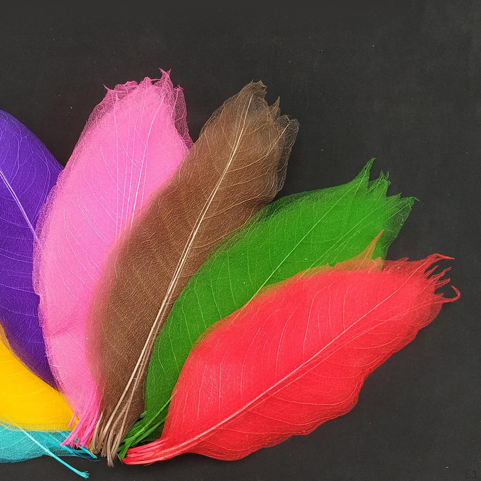 Резиновые разноцветные листья-скелеты для украшения осенних вечеринок своими руками — фото 3