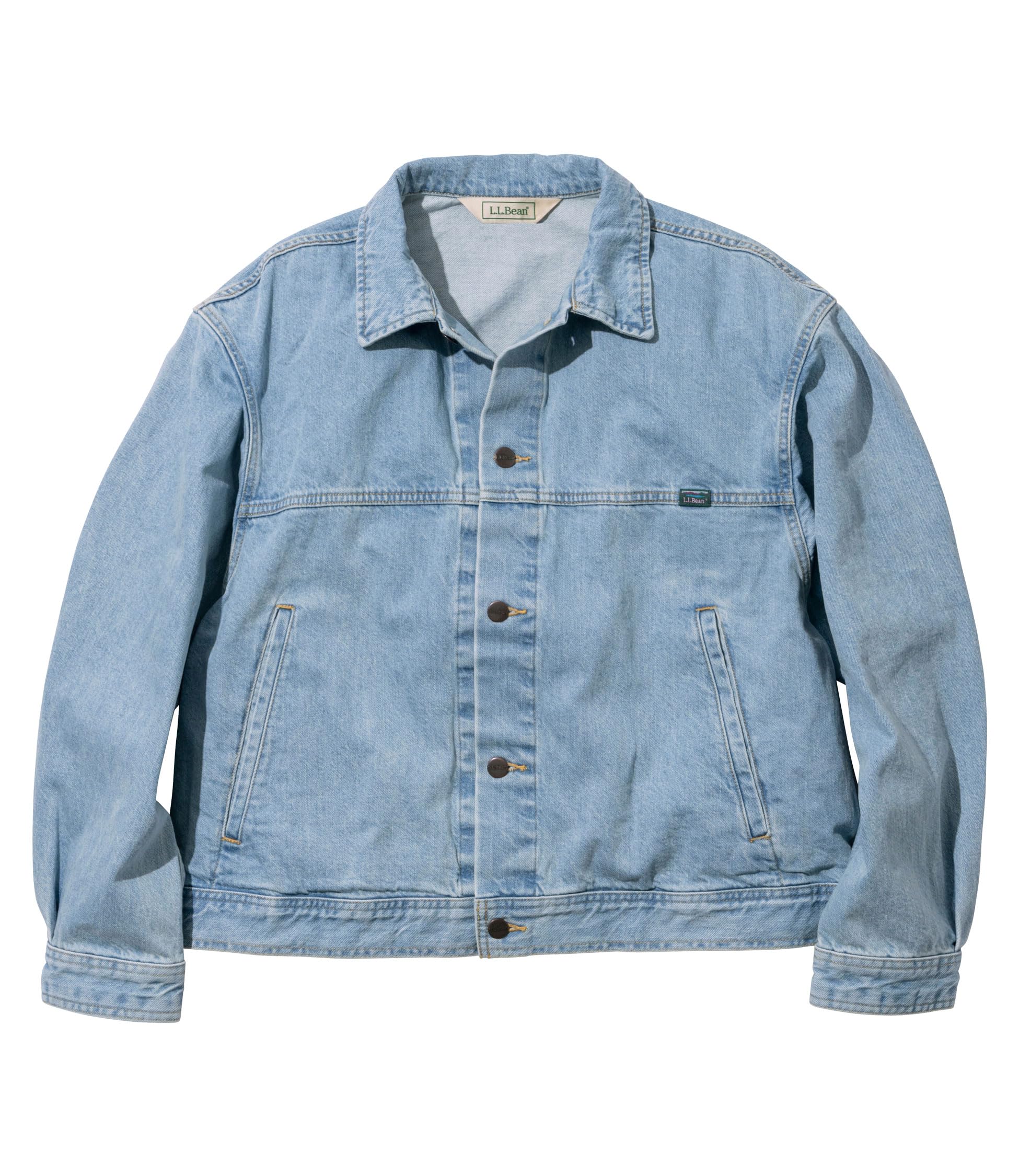 

Куртка мужская LL Bean Leadfield Denim, размер L, синяя, CJ72827006, посадка, японский размер, выцветание,