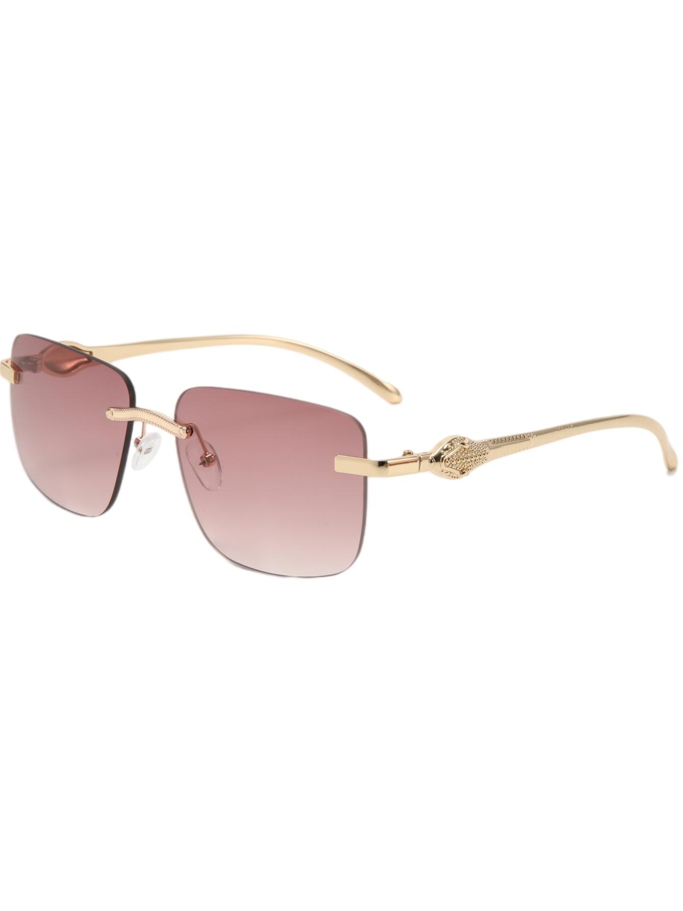 

Latest snakehead fashion metal frameless fashion sunglasses for men and women with casual sunglasses driving glasses