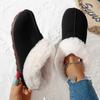 Fleece Student College Snow Boots Women's Winter Warm Trend Cotton Shoes One Pedal Fluffy Shoes Fleece Warm