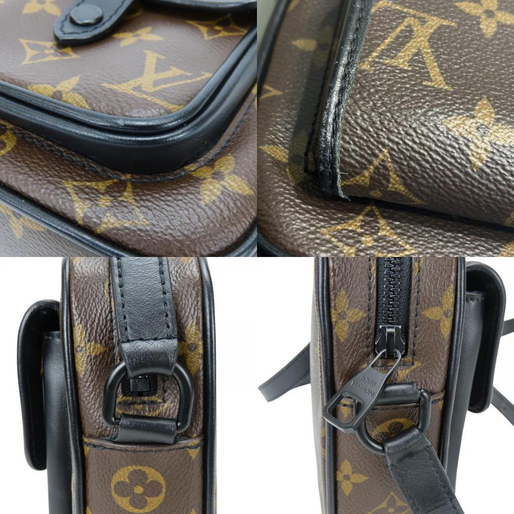 Used LOUIS VUITTON Shoulder Bag Christopher Wearable M69404 Wallet Monogram macacer Brown black Everyday use