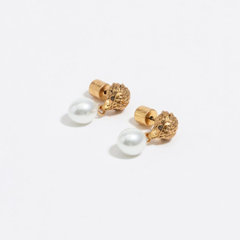 BIMBA Y LOLA [25FW] BIMBA Y LOLA Gold Eagle Pearl Earrings B256AIW017IVF