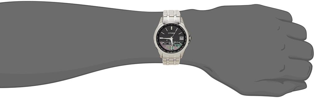 Watch EXCEED Limited Pair Model Eco Drive Radio Watch Waterproof Business Citizen Good Day Pair Watch [CITIZEN] (Silver / / / Men's) CB1080-52F