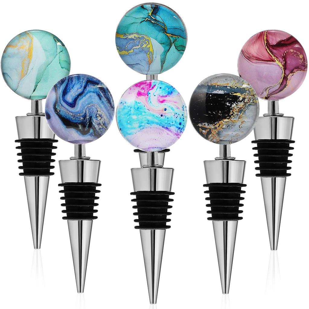6 Pcs Sealing Plug Beverage Corks Alloy Stopper Stoppers Zinc