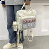 New Y2K Sweet Ita Tote Roomy Sling Bag Messenger Bag Lolita Girls Transparent Shoulder Carry Bag DIY Display Casual Handbag