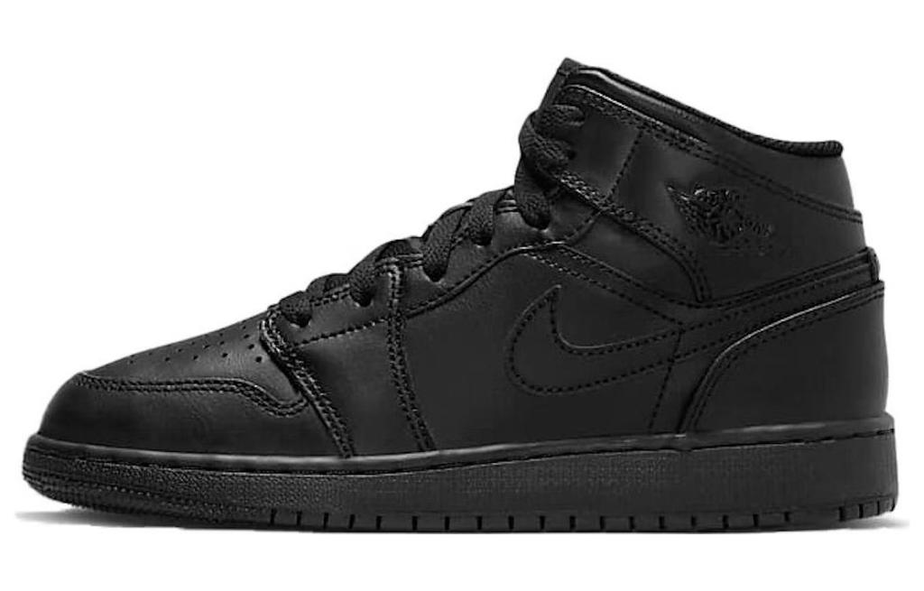 Jordan 1 Mid Triple Black GS 554725-093