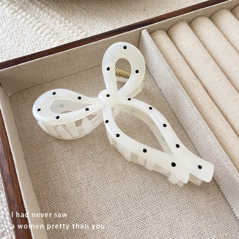 Preț 10 USD 3D franceză Dot negru alb păr gheare femei dulce acrilic geometric arc stea rechin clip păr clip accesorii elegante pentru păr agrafe