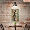 Vintage Fairy Silhouette Metal Poster Wall Art Garden Decor