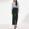Le Ot Wide Waistband Slim Semi Flare Pants