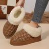 Fashion versatile Korean version of women's cotton shoes 2025 autumn and winter new foreign style Internet celebrity comfortable warm non-slip cotton