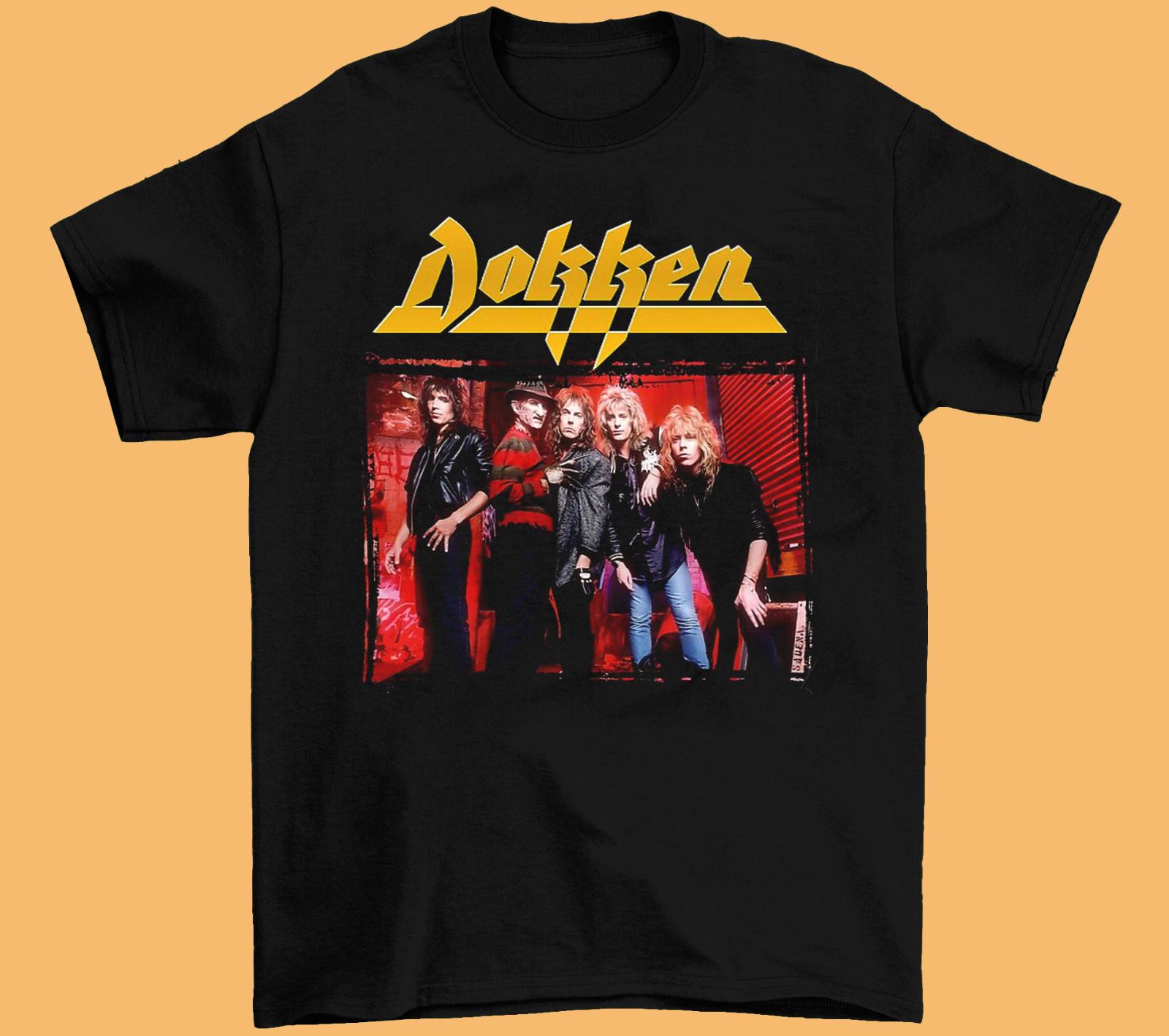 Rare Dokken Band 90s Vintage Black Size S to 4XL Cotton Unisex T-Shirt XXXXL