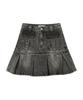 Ordinary Holiday Low Denim Midi Skirt [Gray]