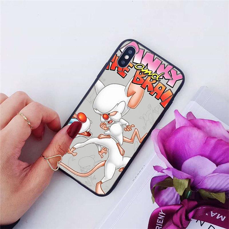 High Quality Phone TPU Case Cartoon TV Series Pinky and the Brain For iPhone 5 5S SE 2020 6 6s 7 8 Plus X XR XS MAX 11 11Pro Max