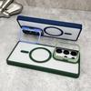 Metal Ring Lens Stand Holder Clear Magnetic Case For Samsung S25 Ultra S24 Plus S23 FE S22 A56 A36 A06 A15 For Magsafe Cover