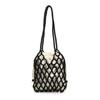 Damen-Einschultertasche Fertigprodukt - Handgewebte Handtasche mit Kettenriemen - Damen-Tasche