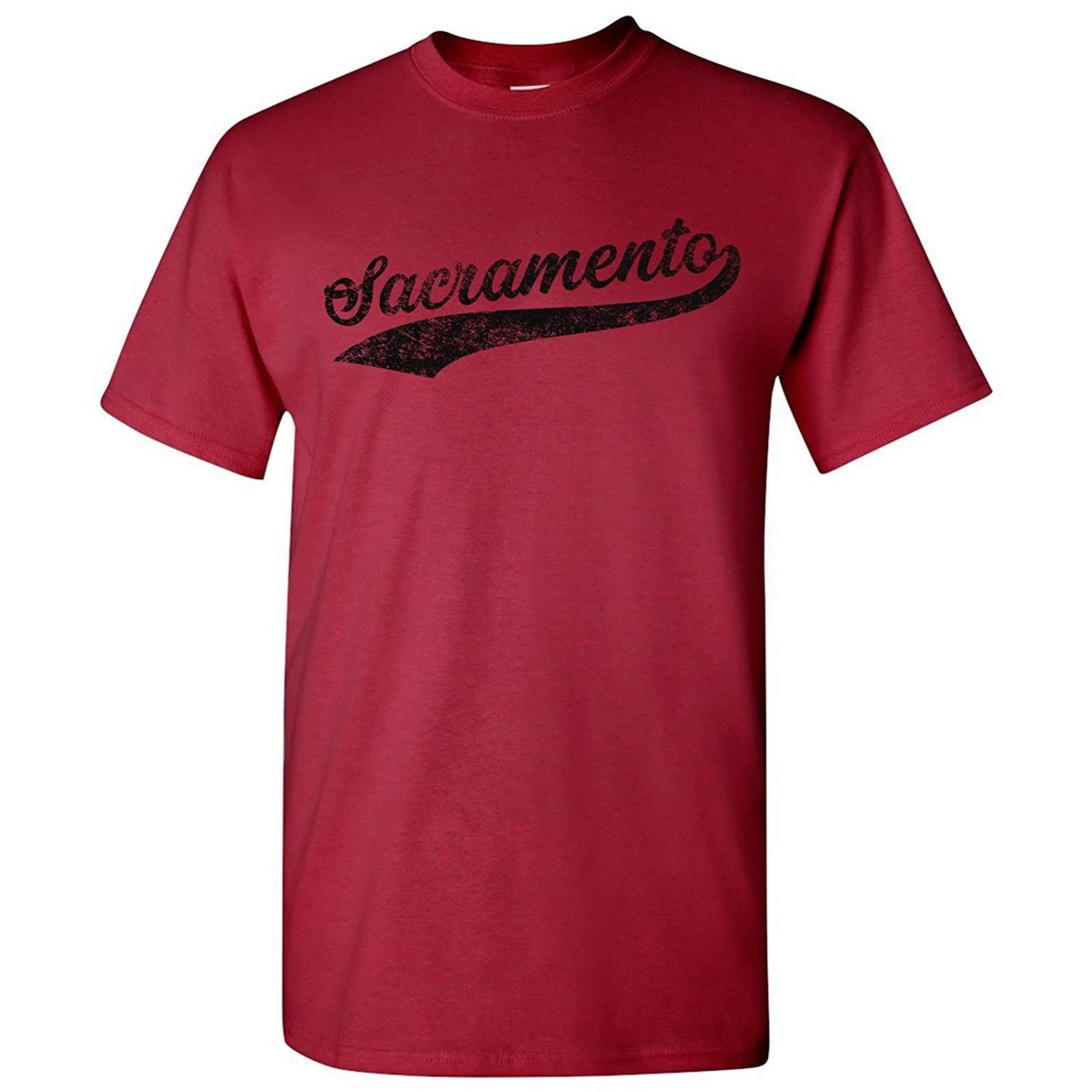 Sacramento City Script Men s Unisex T-Shirt - Cardinal 2XL