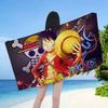 Anime O-ONE P-PIECE L-lully Beach Towel Colorful Bath Towels for Girl Microfiber Quick Dry Custom Sand Free Beach Spa Gym Pool