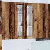 Hanging Cabinet with Door Rustic Wood Finish 60 X 31 X 100 Cm Engineered Wood