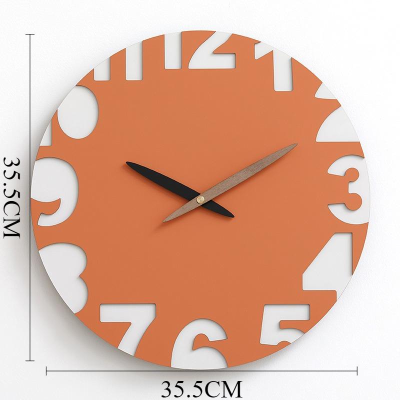 Modern Wall Clocks Wood Minimalist Elegant Aesthetic Clocks Unusual Stylish Watch Home Living Room Wall Decoration Ornaments