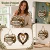 Wall Hanging Decor with and Heart Design, Vintage Retro Home Ornament for Living Room Bedroom