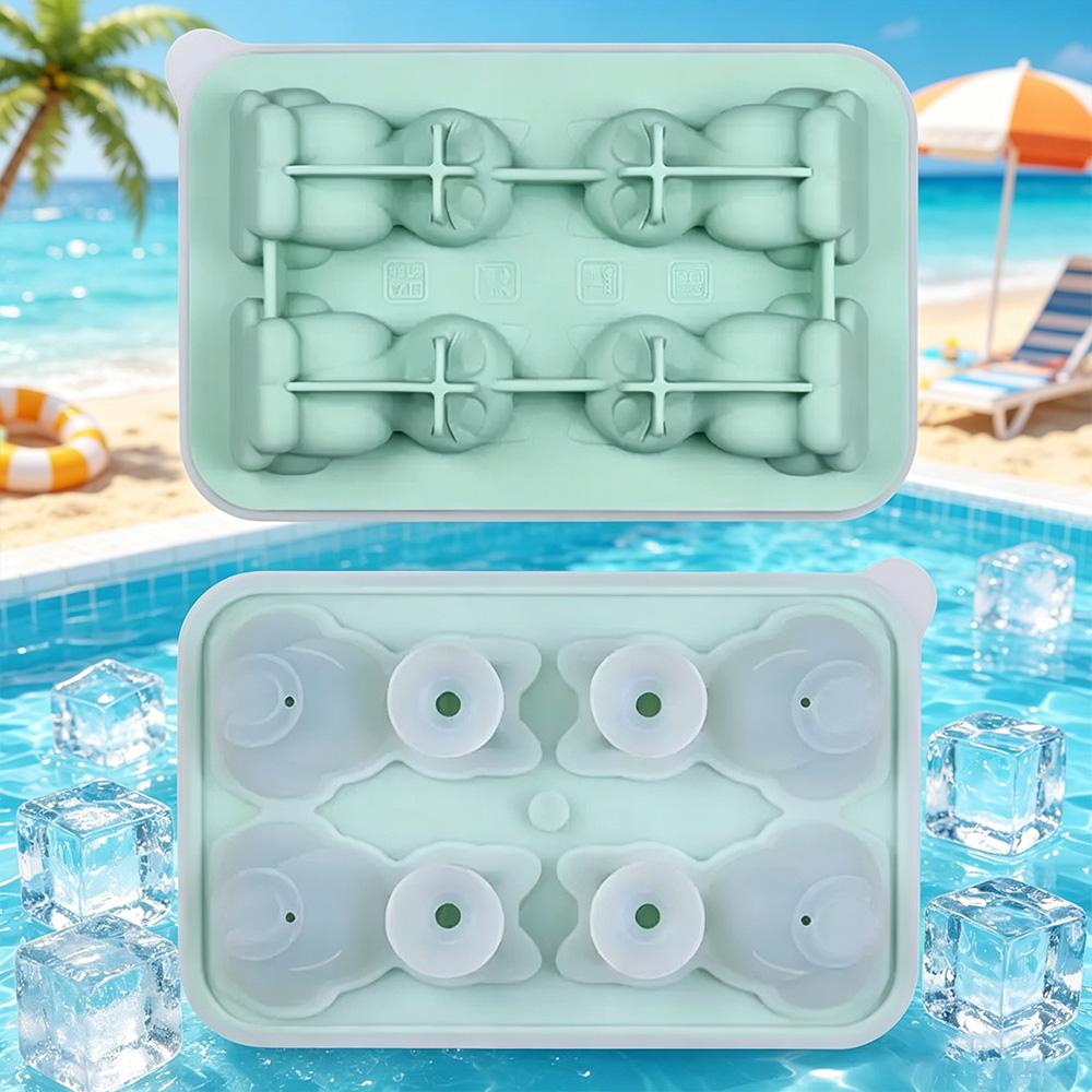 Reusable Silicone Cat Ice Tray Creative Animal Kitten Ice Cube Mold DIY Drink Ice Maker