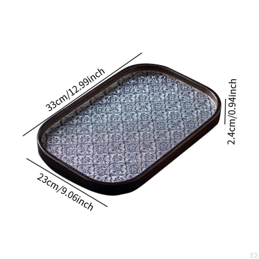 Frühstückstablett Obstsnack Mehrzweck-Lebensmittelplatte Schreibtischorganizer Holz Servieren Hölzern