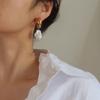 6pcs Vintage Baroque Pearl Drop Earrings Set for Women Europe and America Luxury Gold Color Dangle Earrings Elegant Jewelry New