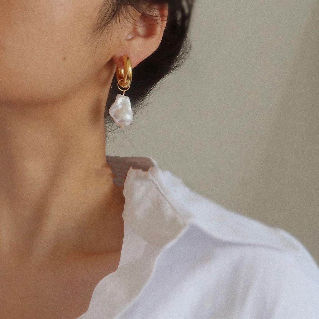 6pcs Vintage Baroque Pearl Drop Earrings Set for Women Europe and America Luxury Gold Color Dangle Earrings Elegant Jewelry New