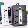 Multi-port USB Power Strip with Extension Cord and UK Plug for Home Use