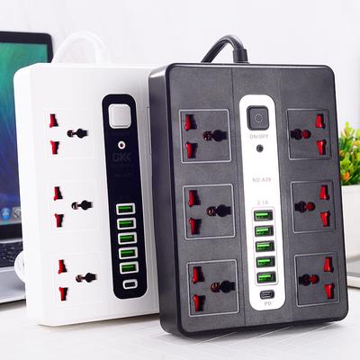 Multi-port USB Power Strip with Extension Cord and UK Plug for Home Use