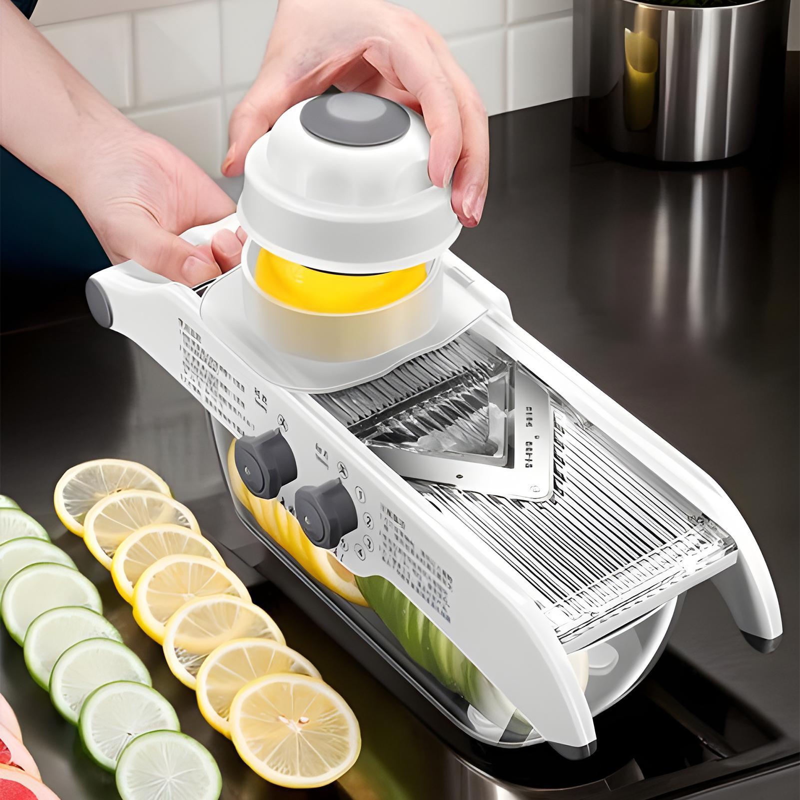 

Кухонный слайсер Слайсер для сыра Пять регулируемых настроек Кухонная терка с контейнером для приготовления еды Домашняя кулинария Барбекю Ресторан CHINA