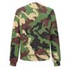 Damen Langarm Reißverschluss Camouflage Print Jacke Lässige Steppjacke mit Taschen