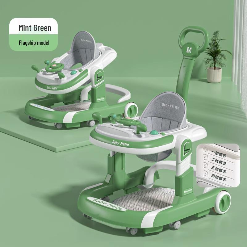 3-in-1 Multi-Functional Foldable Baby Walker, Anti-Rollover, for 6-18 Months