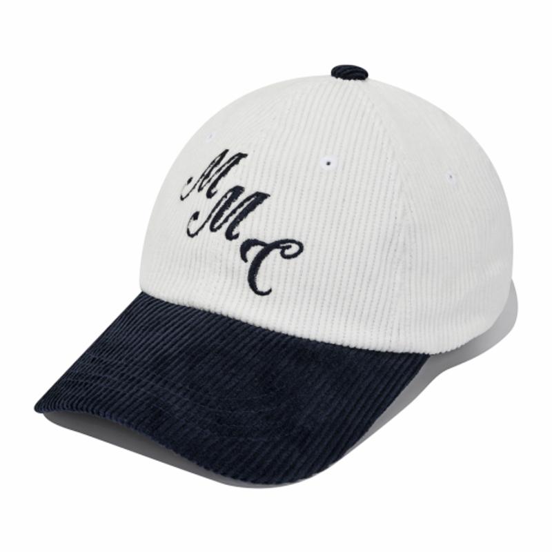 

SAINTPAIN SP M.M.C LOGO CORDUROY BALL cap-IVORY FREE