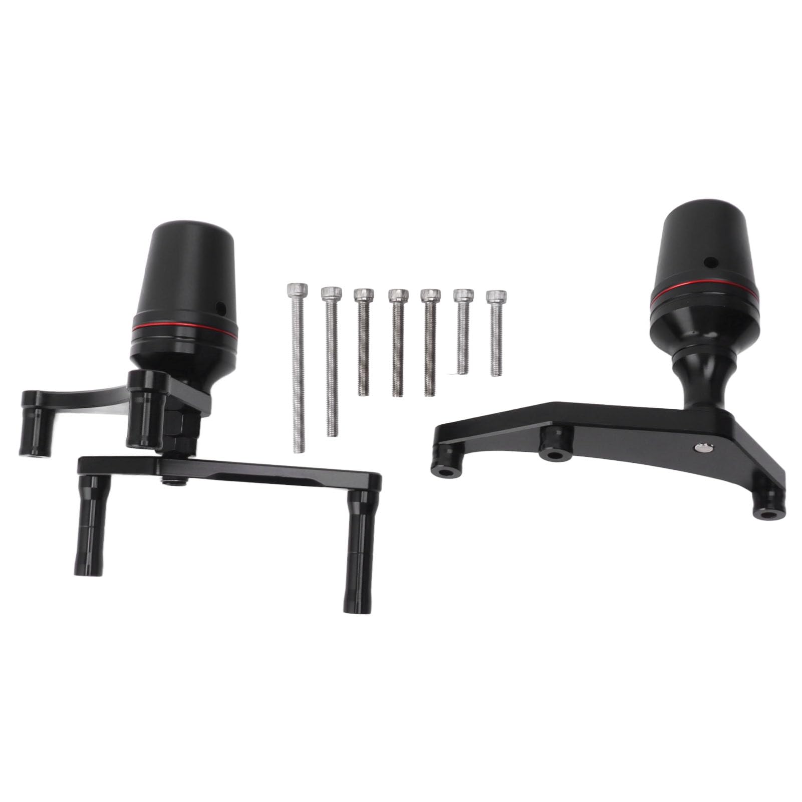 

Two-Piece Set of Anti-Rust Black Motorcycle Frame Sliders for Ducati Panigale V4 2018-2019, Heavy-Duty Protection, Anti-Crash Frame Protectors