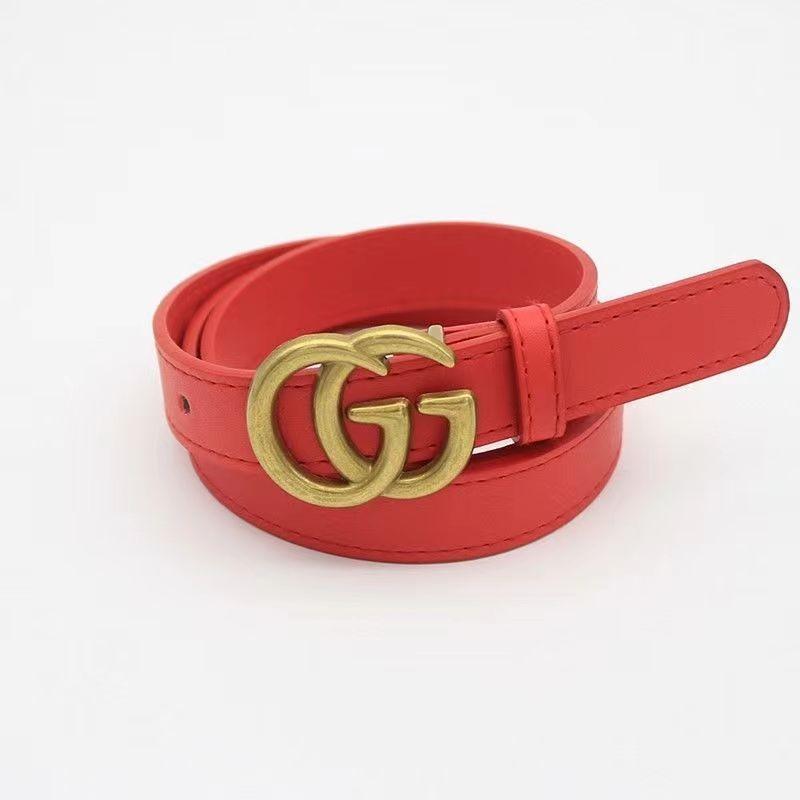 Stylish Gold Alloy Buckle Women's Fashionable Denim Pants Belt In Multiple Colors