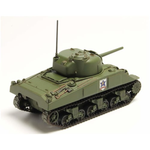 PLATZ Girls & Panzer the Movie Easy Model Tankery Series M4 Sherman 75mm Gun Model (Saunders University High School) 1/56 Scale Plastic Model GP56-3