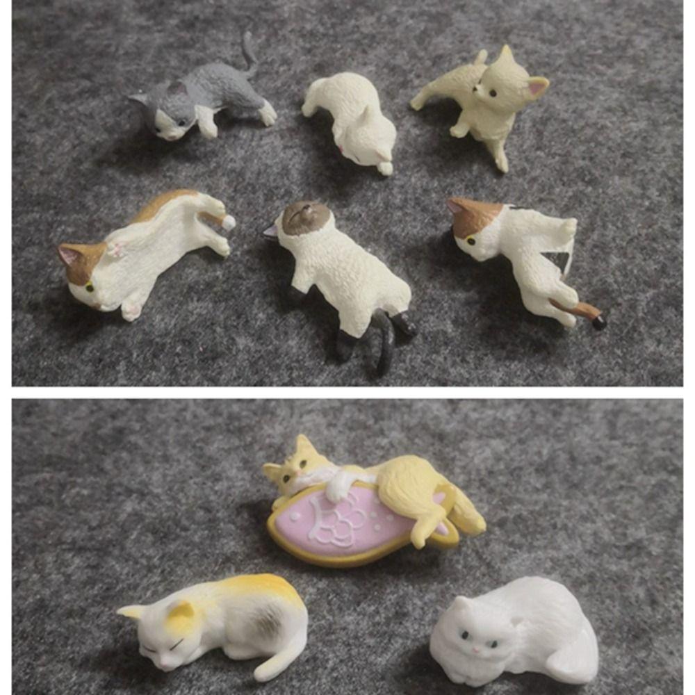 Simulation Cat Refrigerator Sticker Material Cartoon Car Cat Ornament Bonsai Accessories