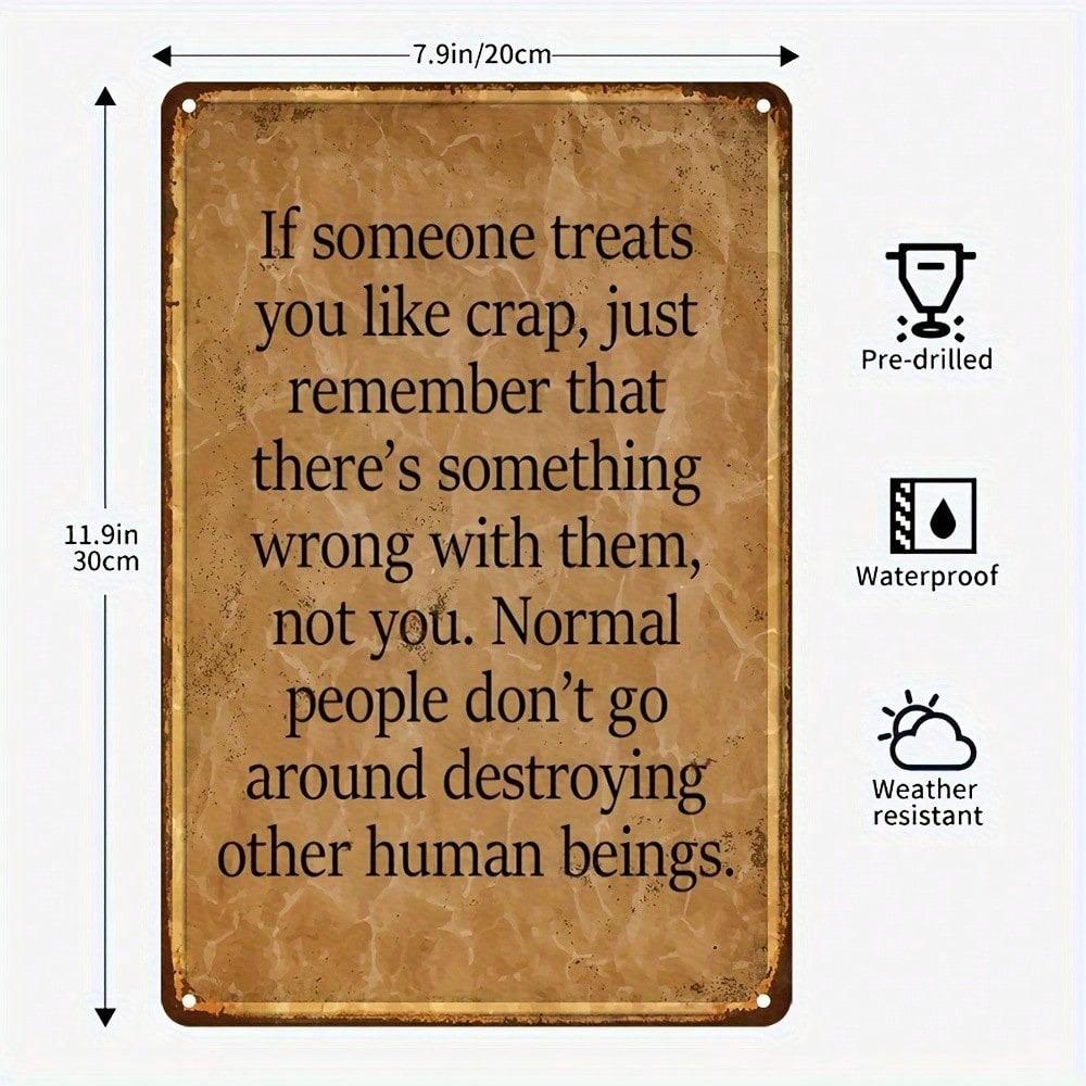 Vintage Funny Inspirational Metal Tin Sign Wall Decor For Bar Home