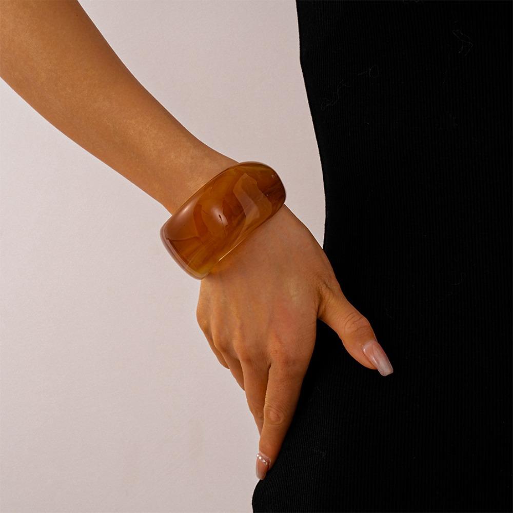 Irregular Hand Ring Wide Chunky Bangles Exaggerated Geometric Bracelets  Travel